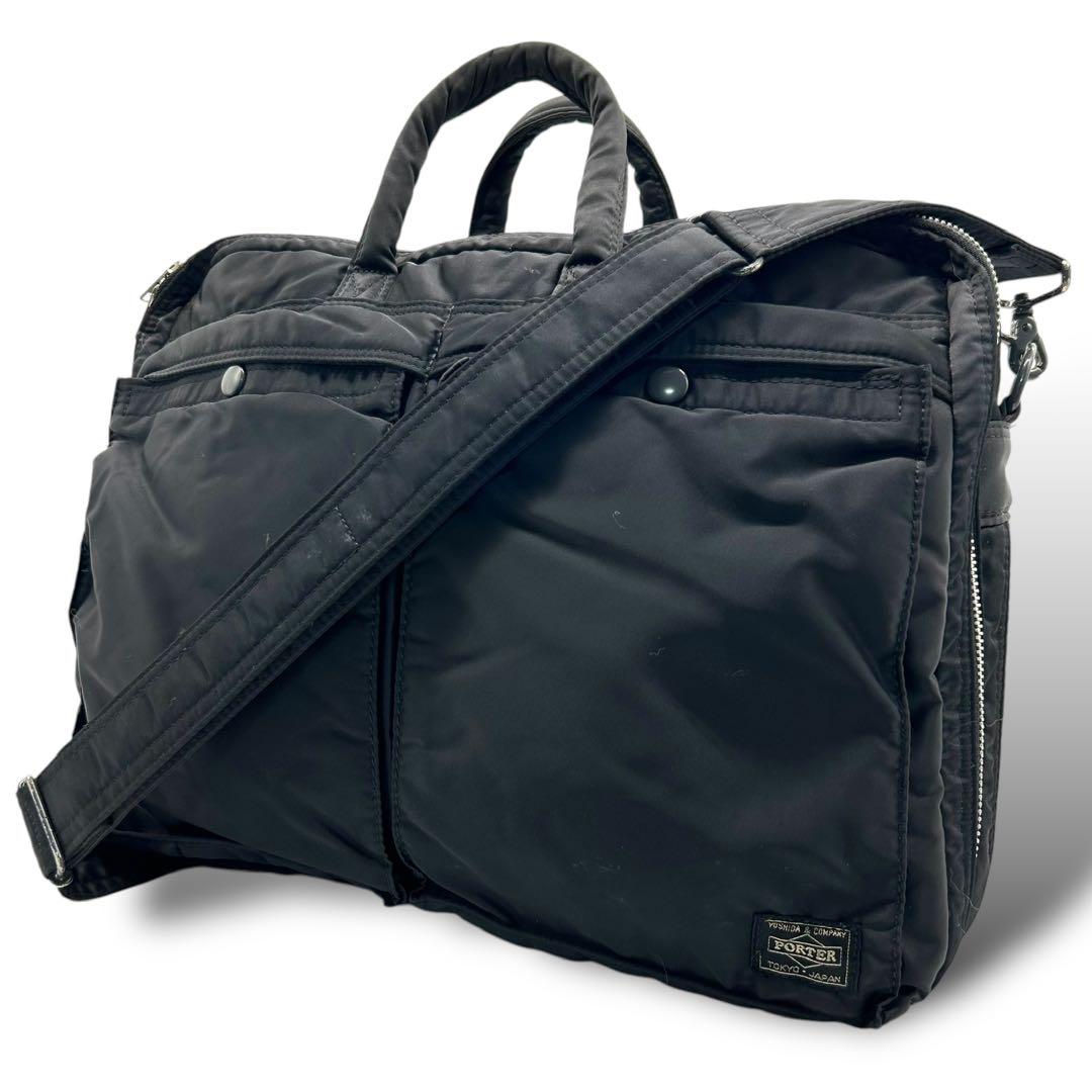 美品 1223 POTER タンカー ビジネスバッグ 2way 2層式 拡張 バッグ 美品 1223 POTER タンカー ビジネスバッグ 2way 2層式 拡張 バッグ