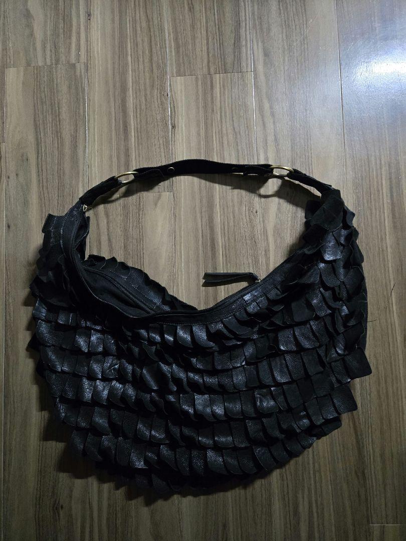 ショルダーバッグ レザー 90s クロワッサンバッグ