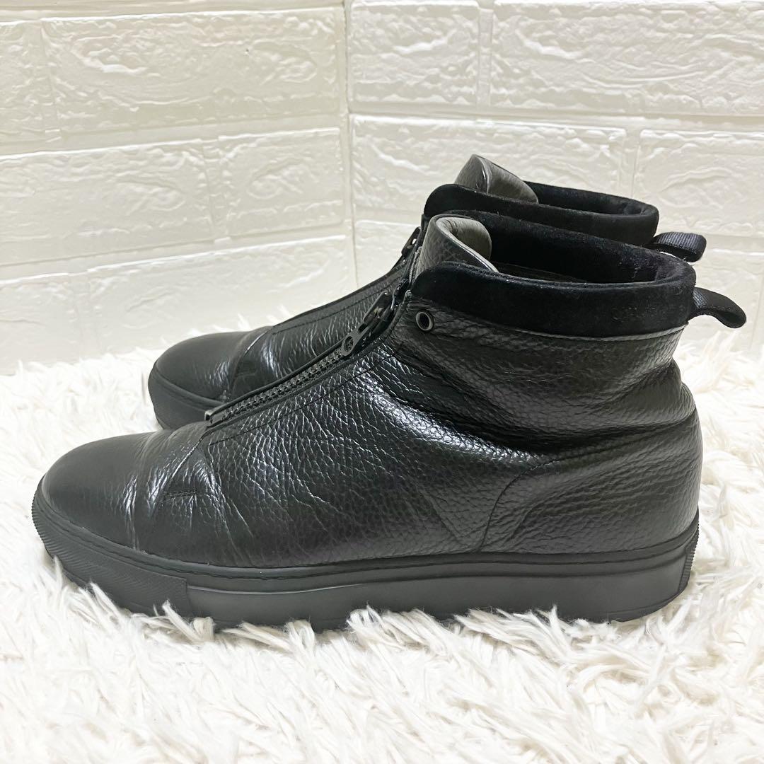 ✨良品✨アルフレッドバニスター フロントジップ ブーツ 黒 本革 43 希少