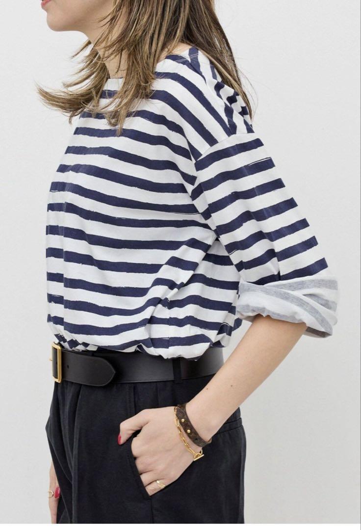 トップス L'Appartement PRINT BORDER PULLOVER