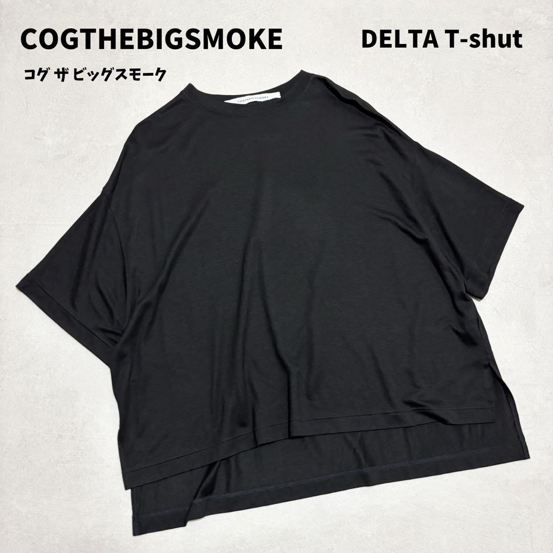 【美品】コグザビッグスモーク　デルタTシャツ ブラック2024ss 極美品 COGTHEBIGSMOKE コグザビッグスモーク デルタT-SHIRT