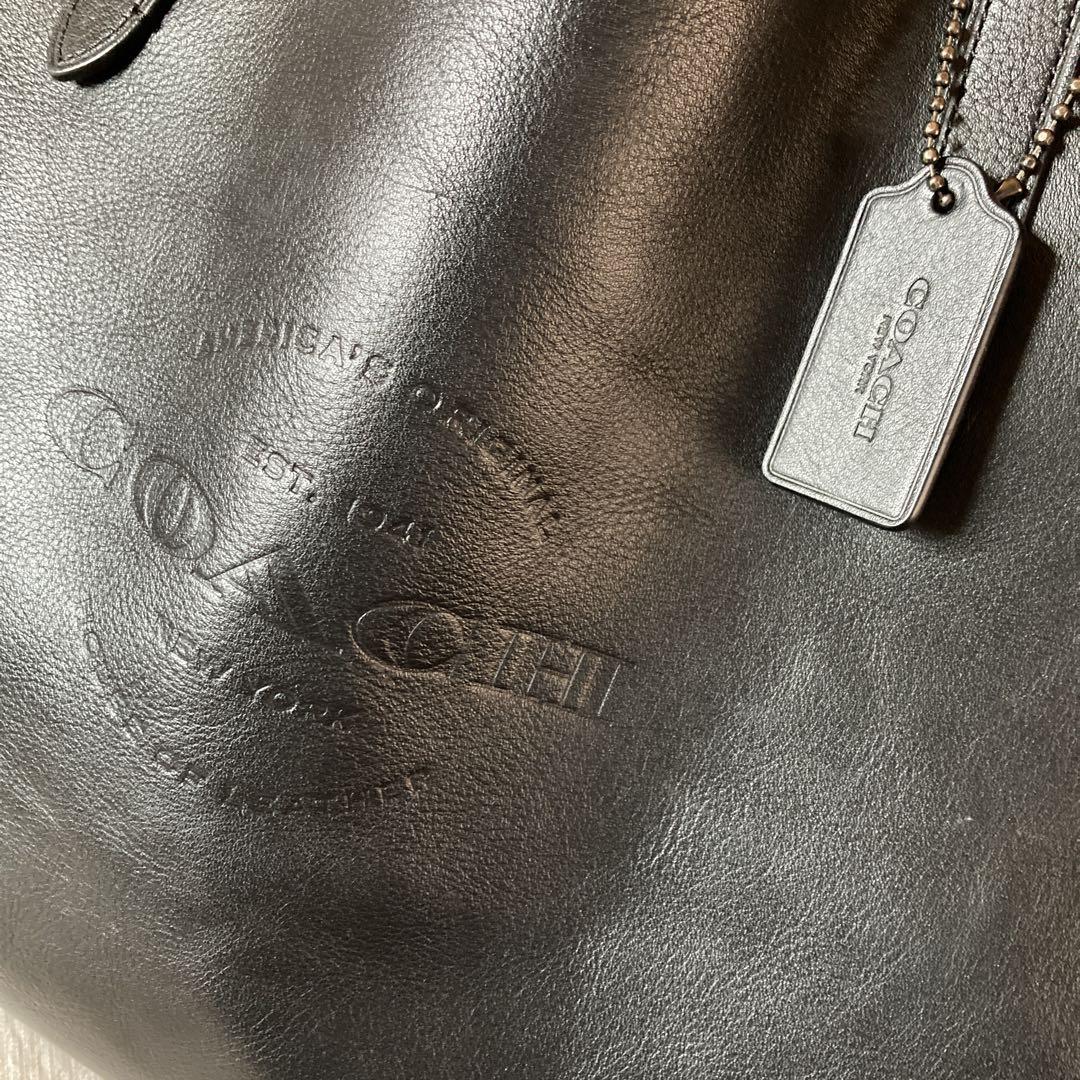 美品　COACH　コーチ　ロゴエンボス　ハドソン　トートバッグ　F59403