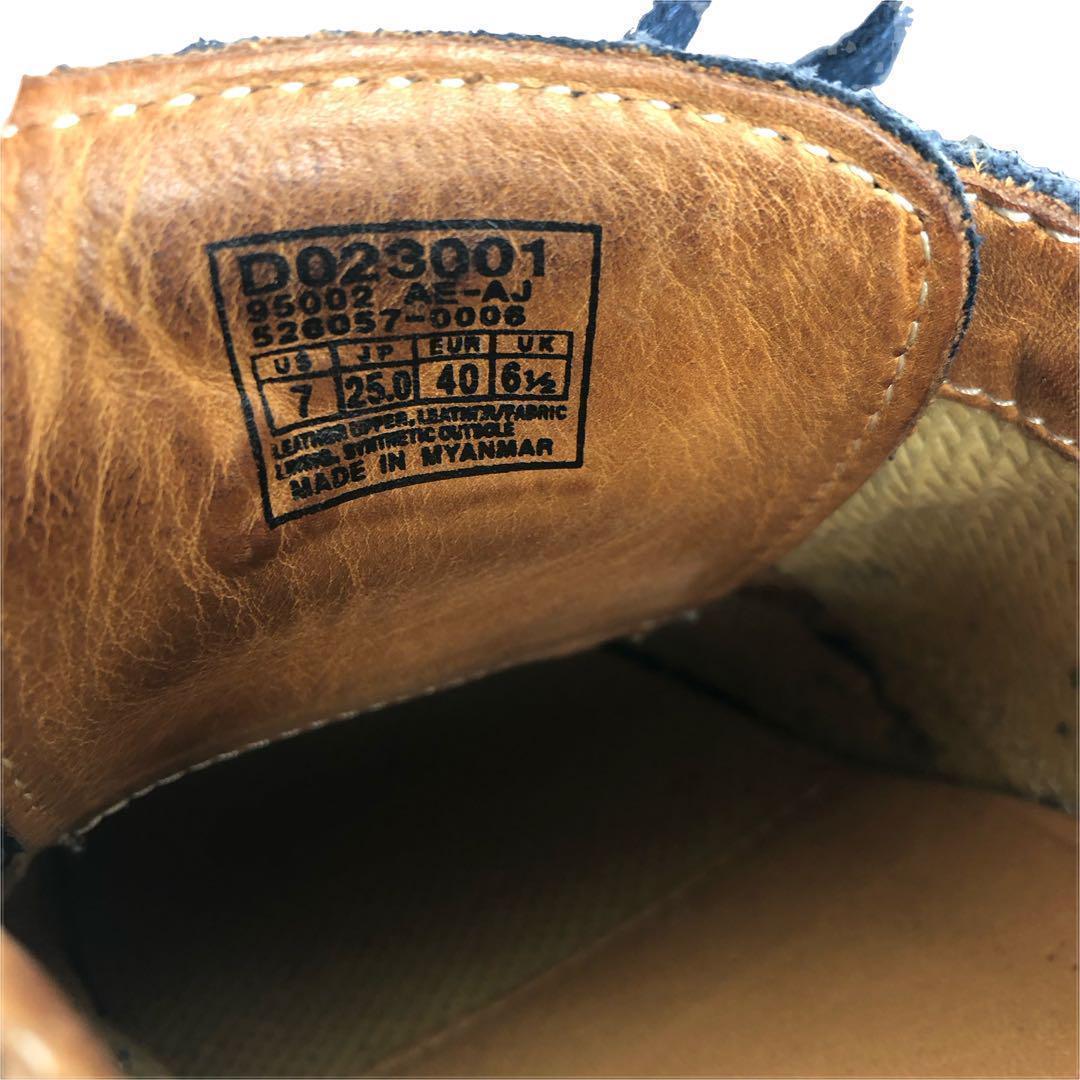 本革 ダナー デッキシューズ メンズ 25cm ネイビー 通勤