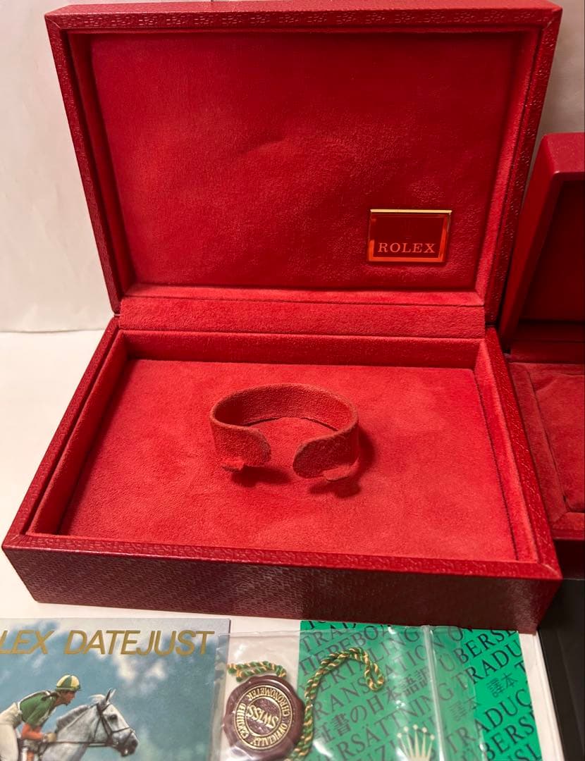 ロレックス純正　デイトジャストレディース・ＭサイズBOX２箱　付属品計　15点