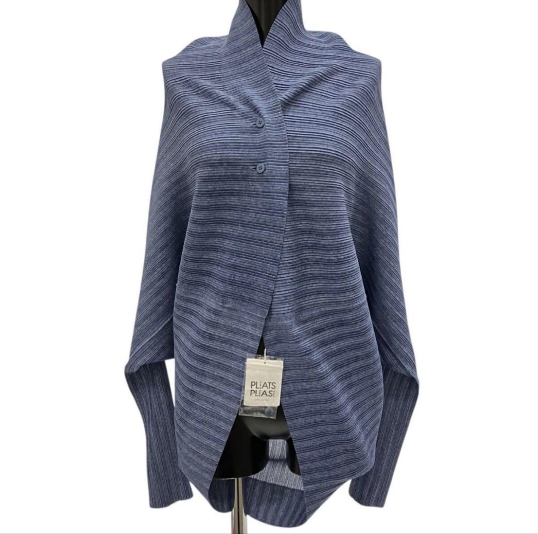 超美品　プリーツプリーズ　PLEATS PLEASE カーディガン 羽織り 長袖 プリーツプリーズ PLEATS PLEASE カーディガン 羽織り 長袖 総柄