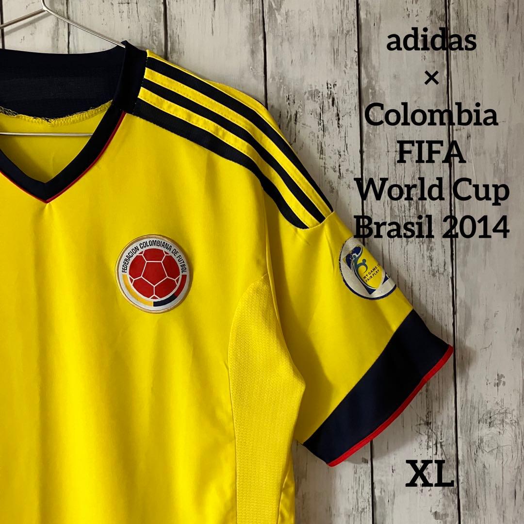アディダス×コロンビア コロンビア代表 2014 ゲームシャツ 黄 O - 通販