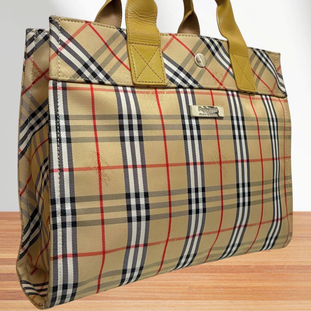 BURBERRY ブルーレーベル ハンドバッグ ノバチェック シャドーホース
