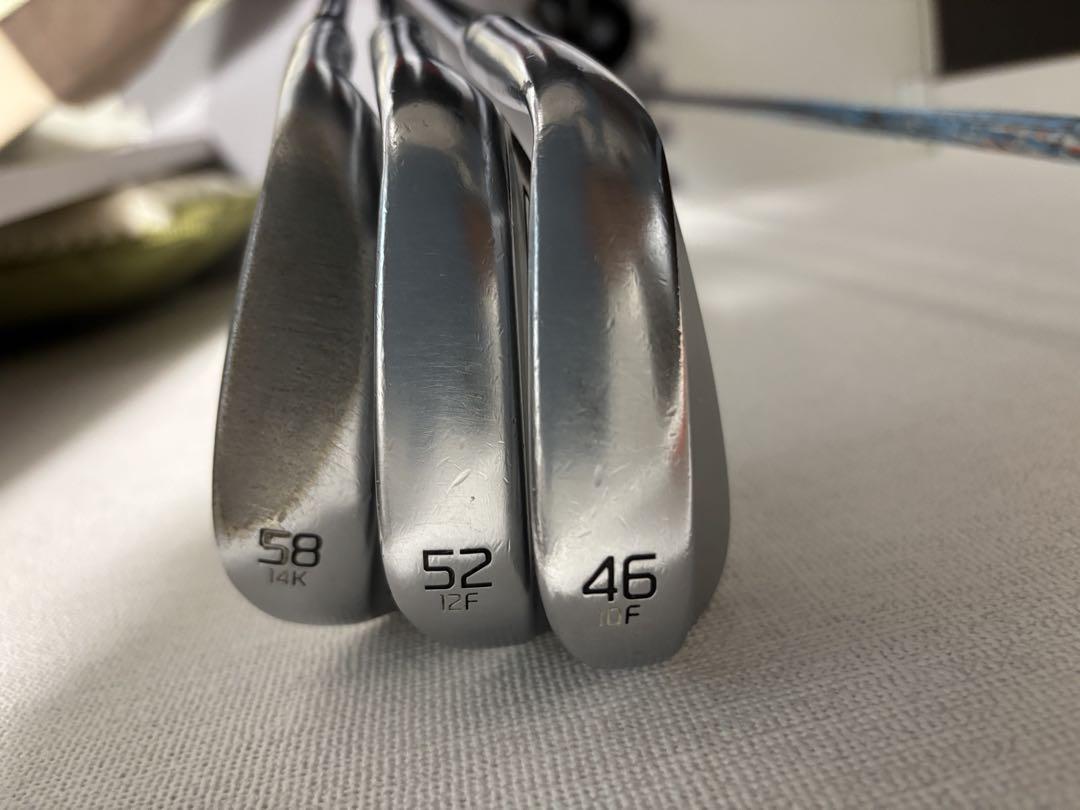 ボーケイVokey SM9ゴルフウェッジ3本セット 58K 52F 46F