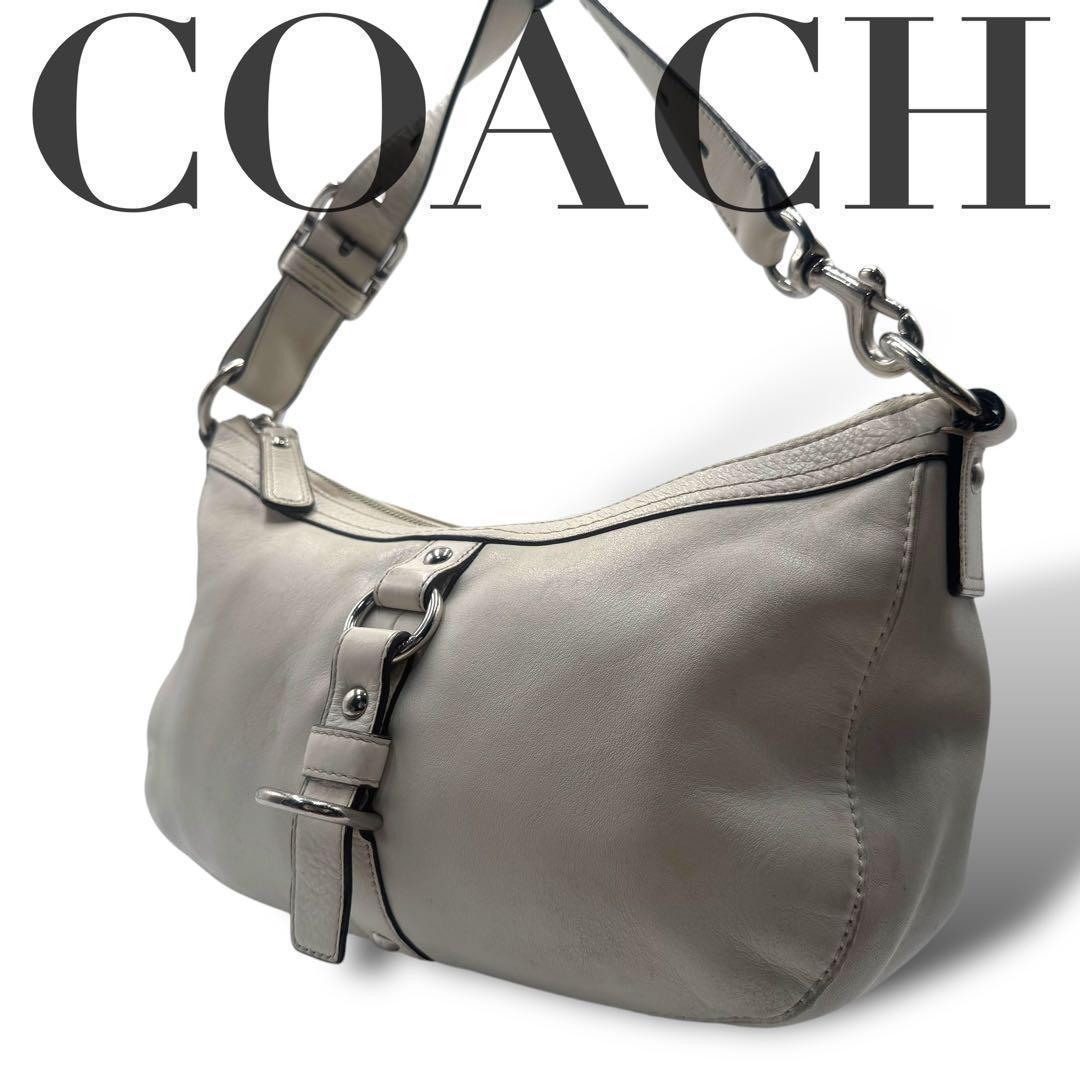 ✨美品✨ COACH コーチ 　ハンドバッグ　ショルダーバッグ　白　ホワイト