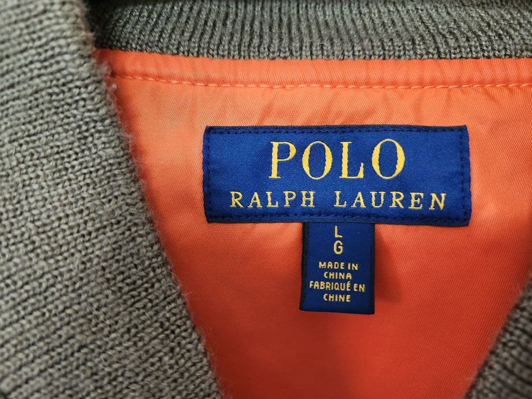 は*り様 ラルフローレン MA-1 フライトジャケット Lサイズ 美品