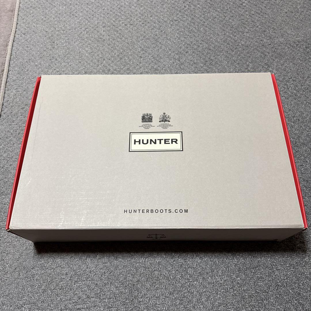 HUNTER ブラック ロングブーツ サイドバックル