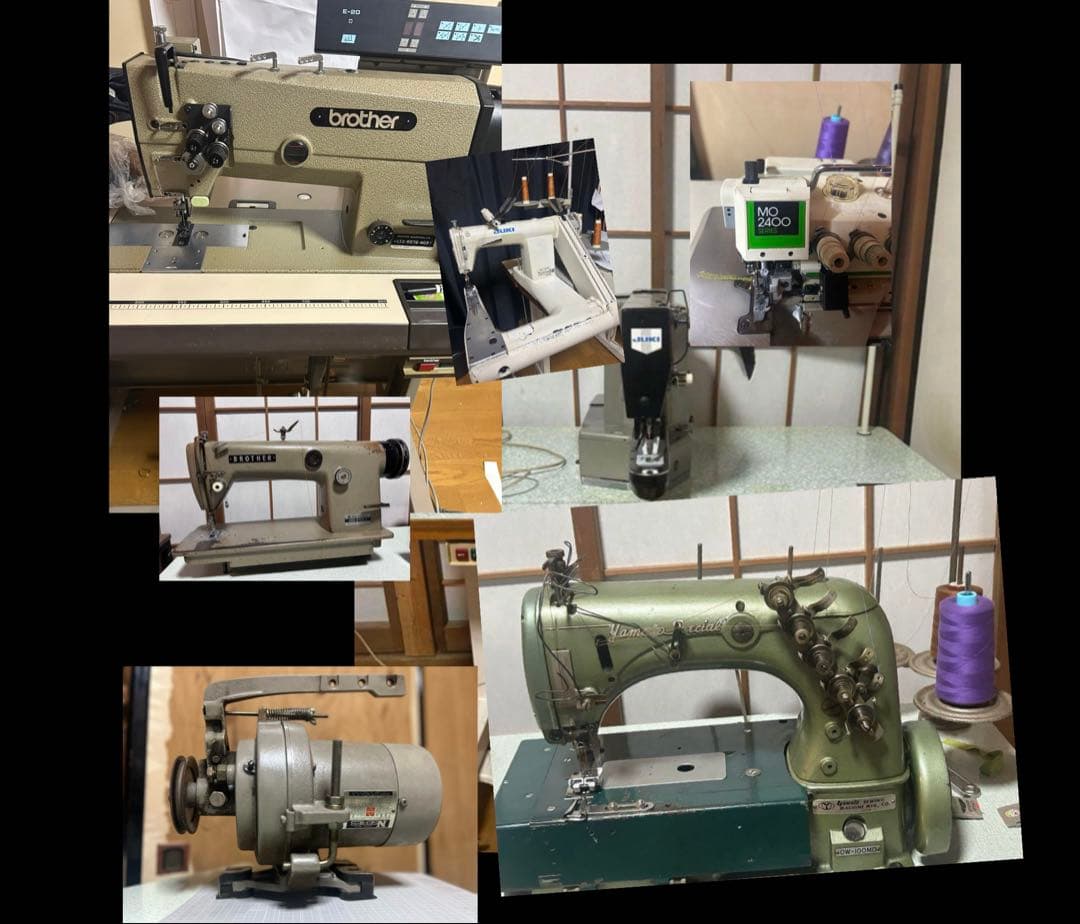 職業用・工業用ミシン一式 引き取り限定