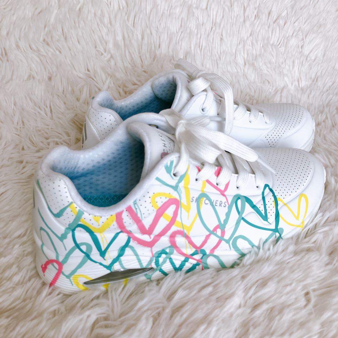 SKECHERS スケッチャーズ スプレーハート JGoldcrown UNO