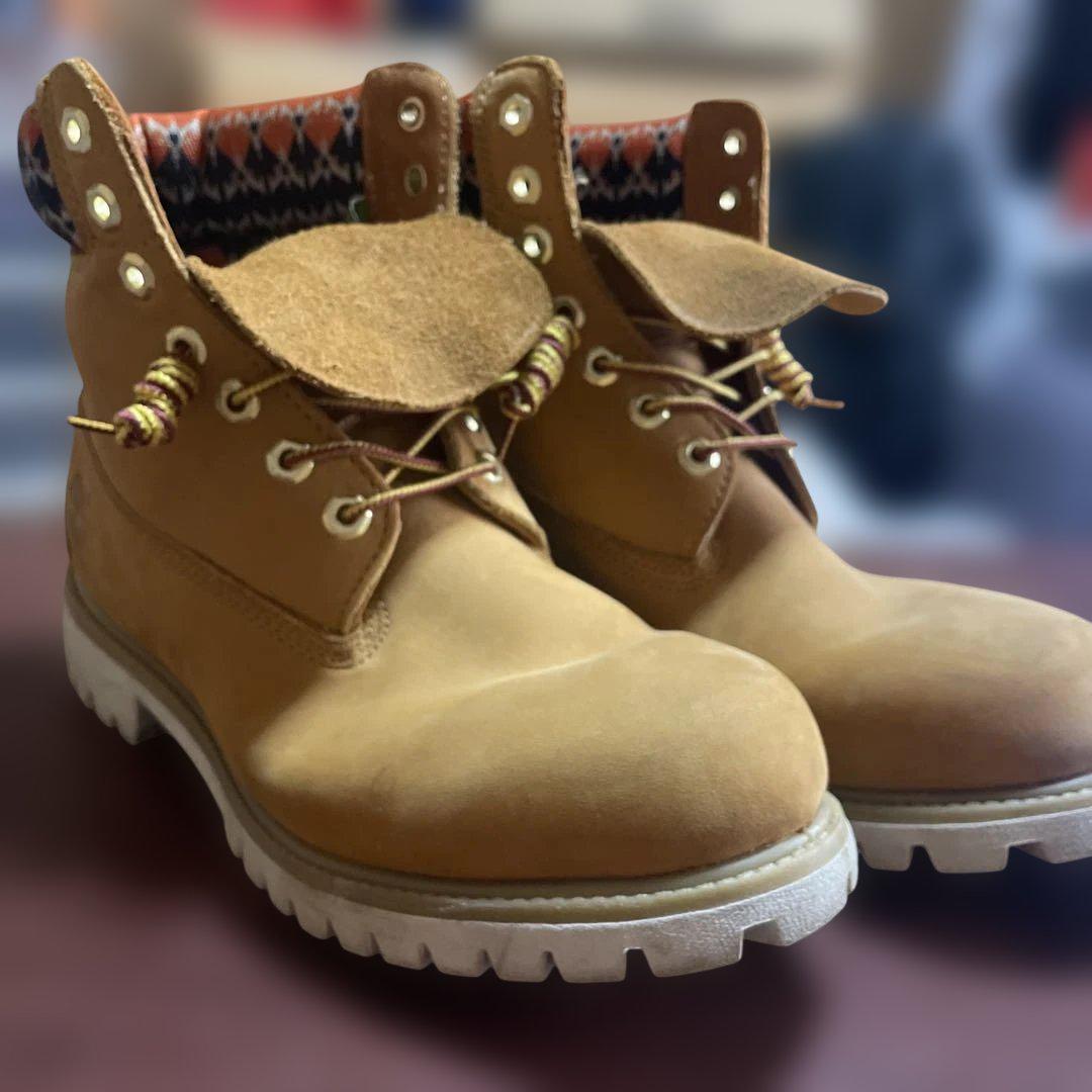 Timberland ベージュ ハイカットブーツ