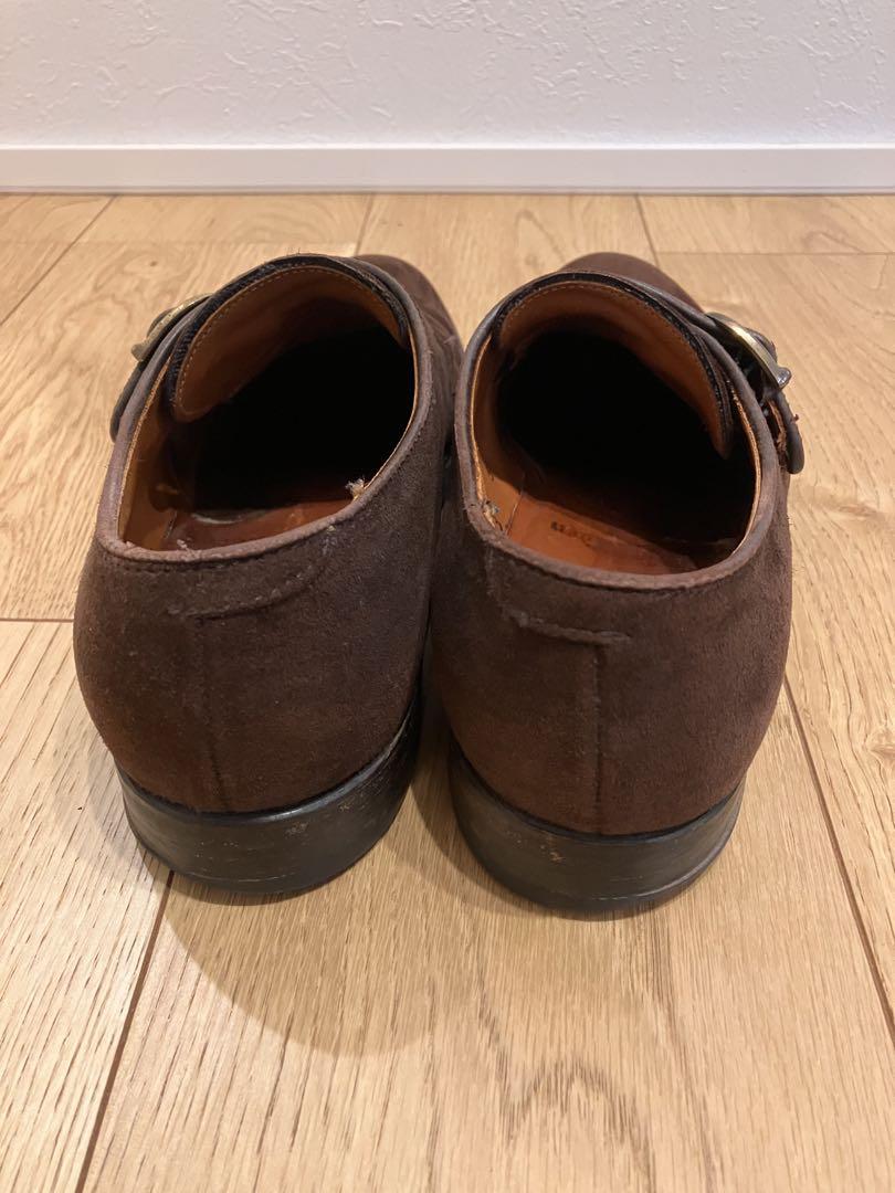 オールデン ALDEN モンクストラップ　スエード
