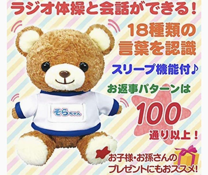 無償保証 体操大好き おしゃべりくまのそらちゃん 無償保証 体操大好き おしゃべりくまのそらちゃん