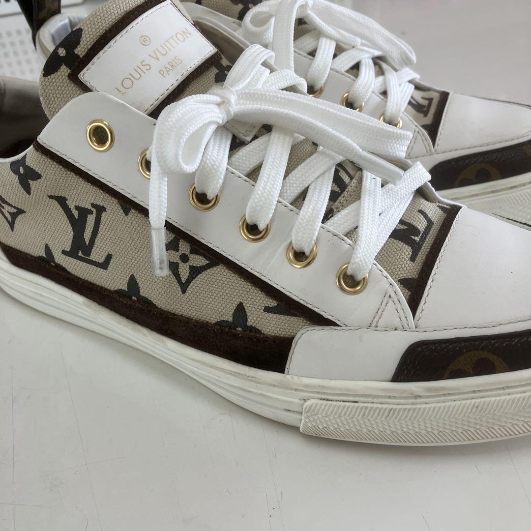 LOUIS VUITTON スニーカー ホワイト/カモフラージュ