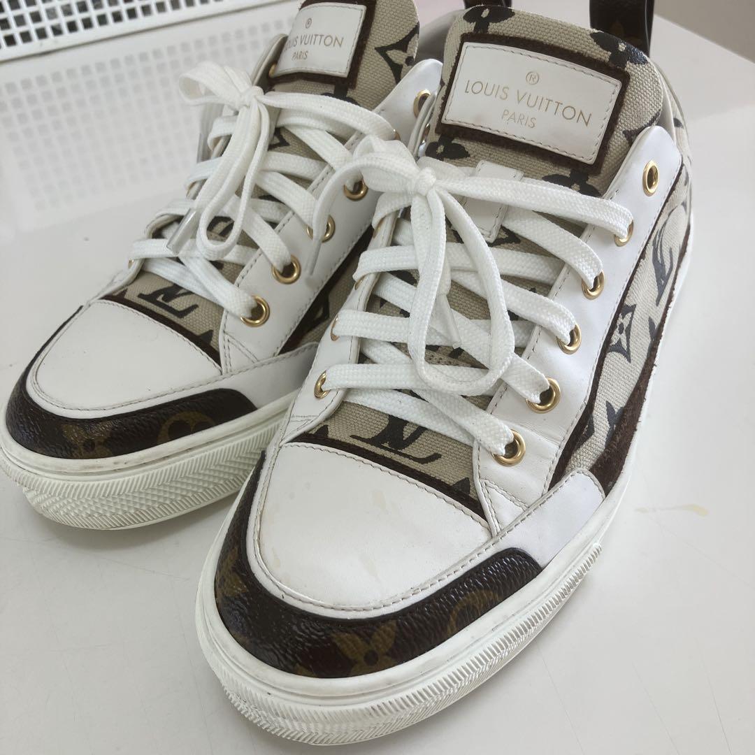 LOUIS VUITTON スニーカー ホワイト/カモフラージュ