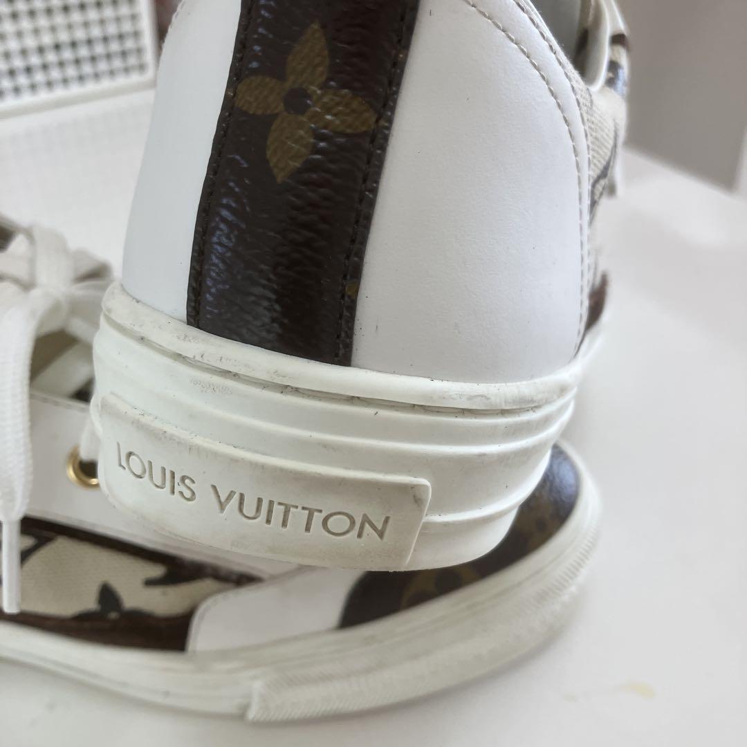 LOUIS VUITTON スニーカー ホワイト/カモフラージュ
