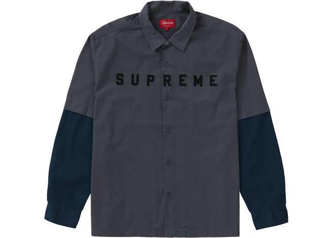 最新作新作 supreme 2020AW 2-tone work shirt FTlUD-m68033465859 格安大特価