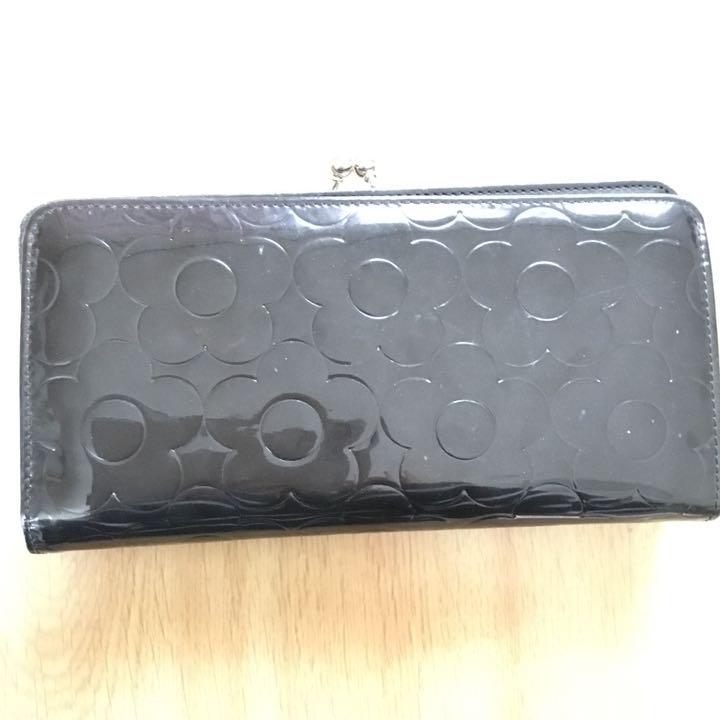 長財布 ウォレット マリークワント MARY QUANT 中古 ブラック 黒 長財布 ウォレット マリークワント MARY QUANT 中古 ブラック 黒