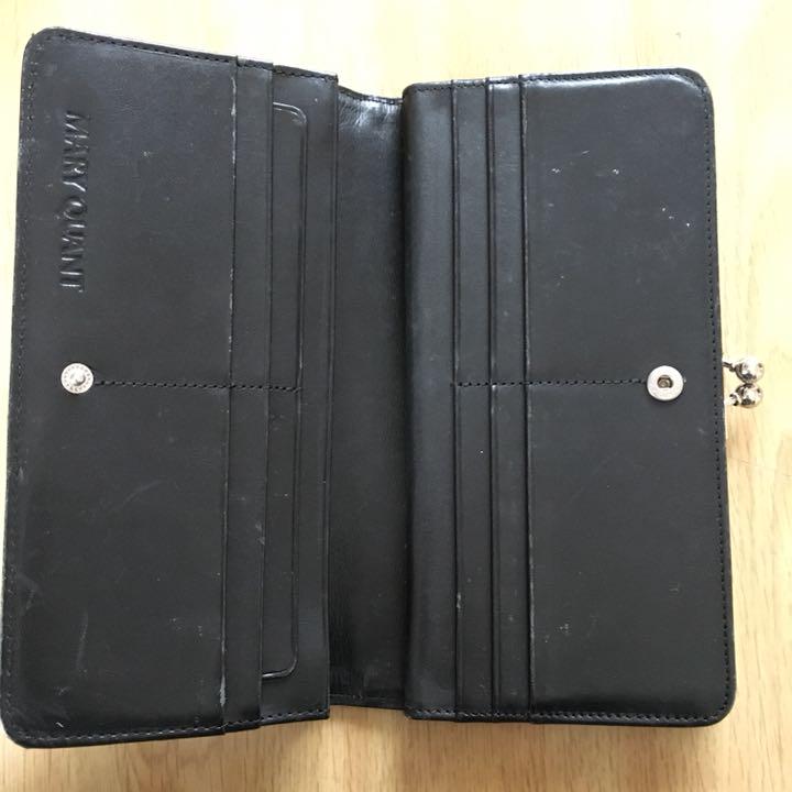 長財布 ウォレット マリークワント MARY QUANT 中古 ブラック 黒 長財布 ウォレット マリークワント MARY QUANT 中古 ブラック 黒