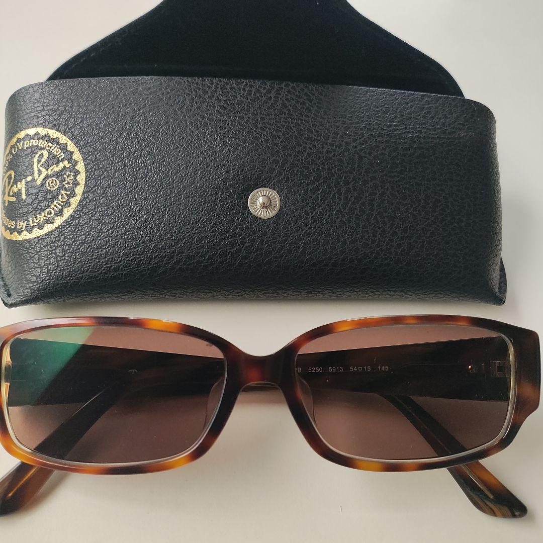 Ray-Ban ブラウンサングラス ケース付き Ray-Ban ブラウン サングラス ケース付き - メルカリ