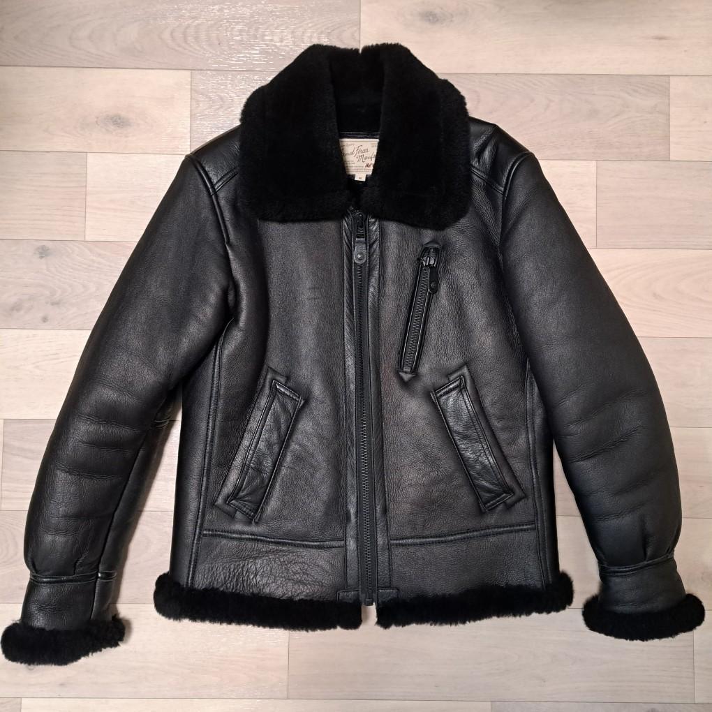 【ふー】新品/元値20万円 AVIREX B-3フライトジャケットムートン