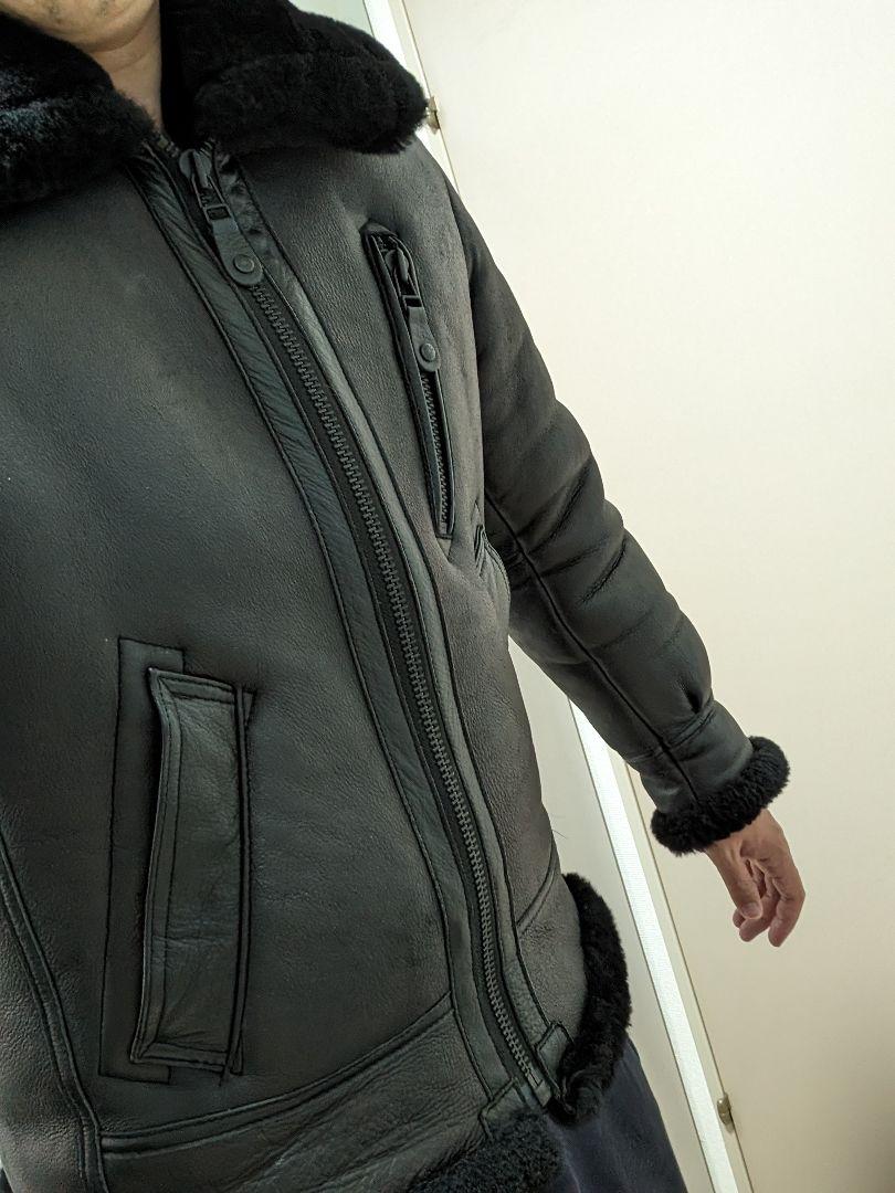 【ふー】新品/元値20万円 AVIREX B-3フライトジャケットムートン