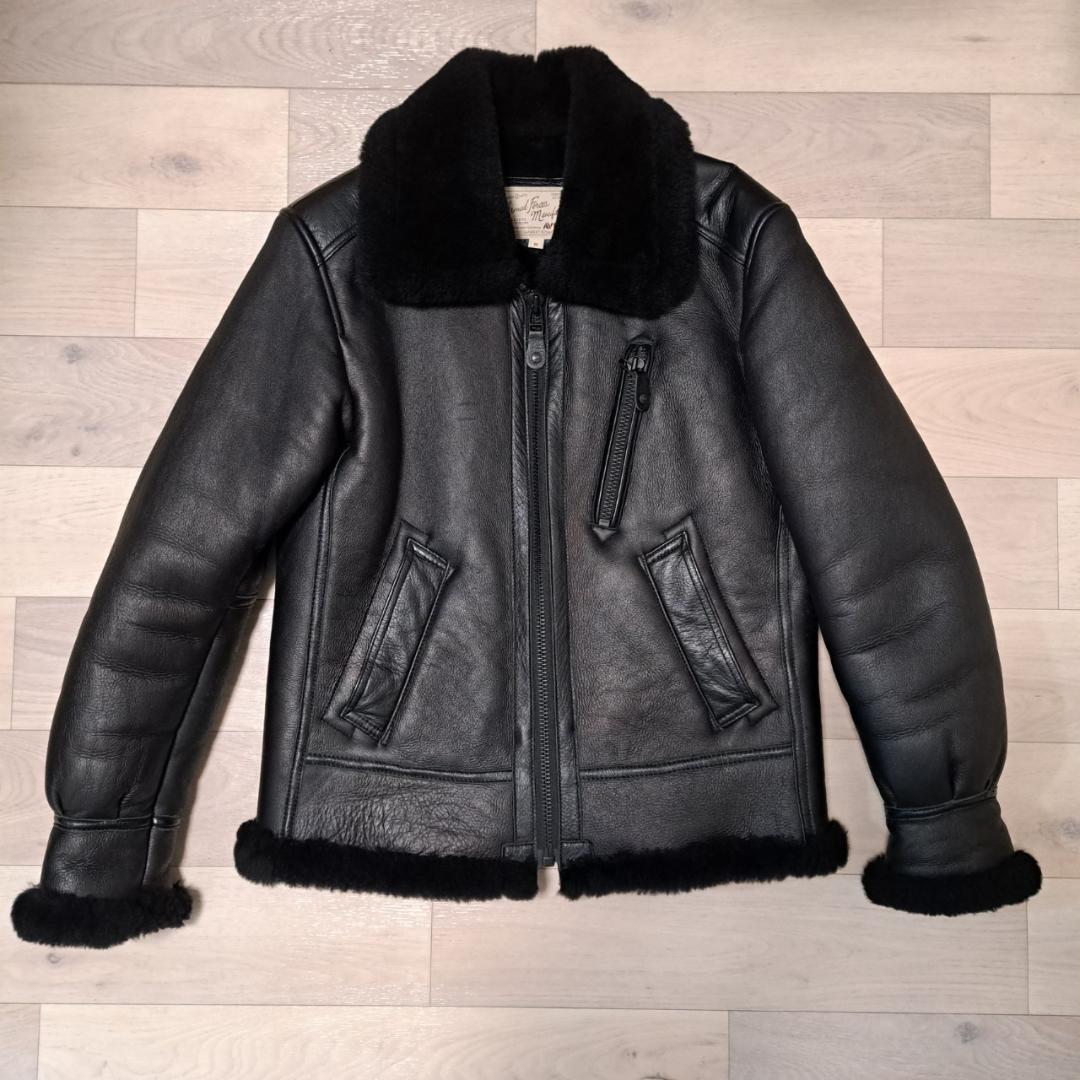【ふー】新品/元値20万円 AVIREX B-3フライトジャケットムートン