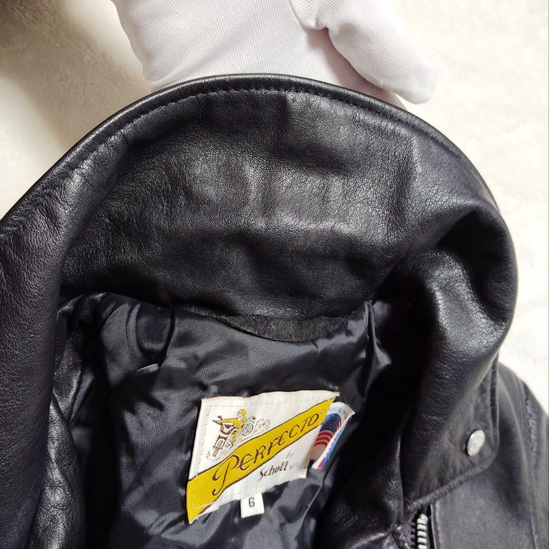 美品】希少 217W Schott ベルテッド ダブルライダース USA製 L