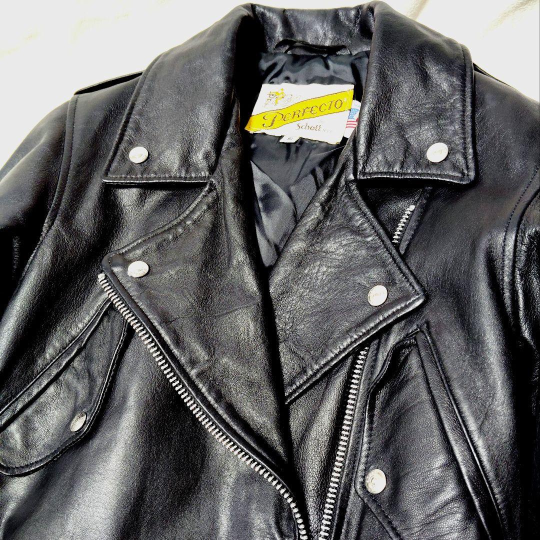【希少】Schott　ベルテッド　ダブルライダース　217W USA製　XL 希少】Schott ベルテッド ダブルライダース 217W USA製 XL