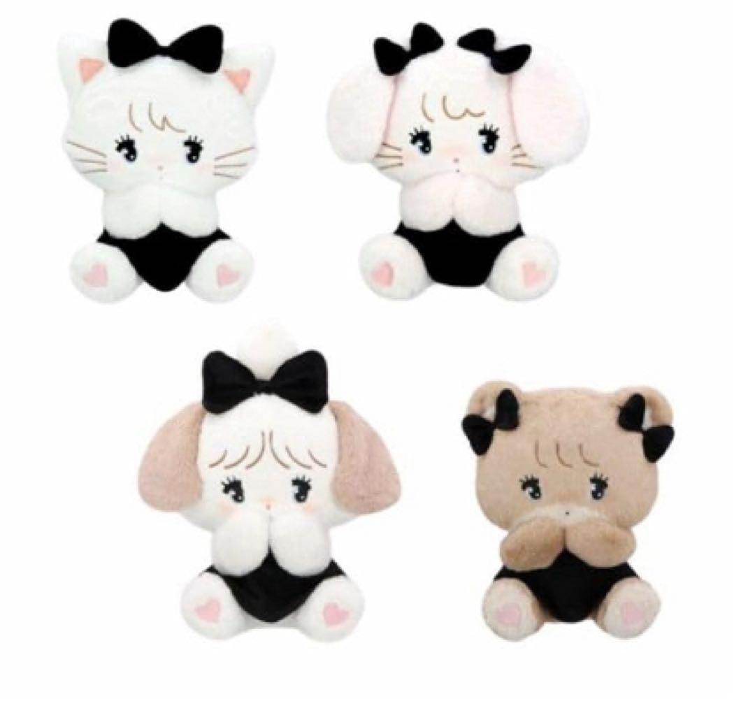 mikko characters BLACK RIBBON BIGぬいぐるみ