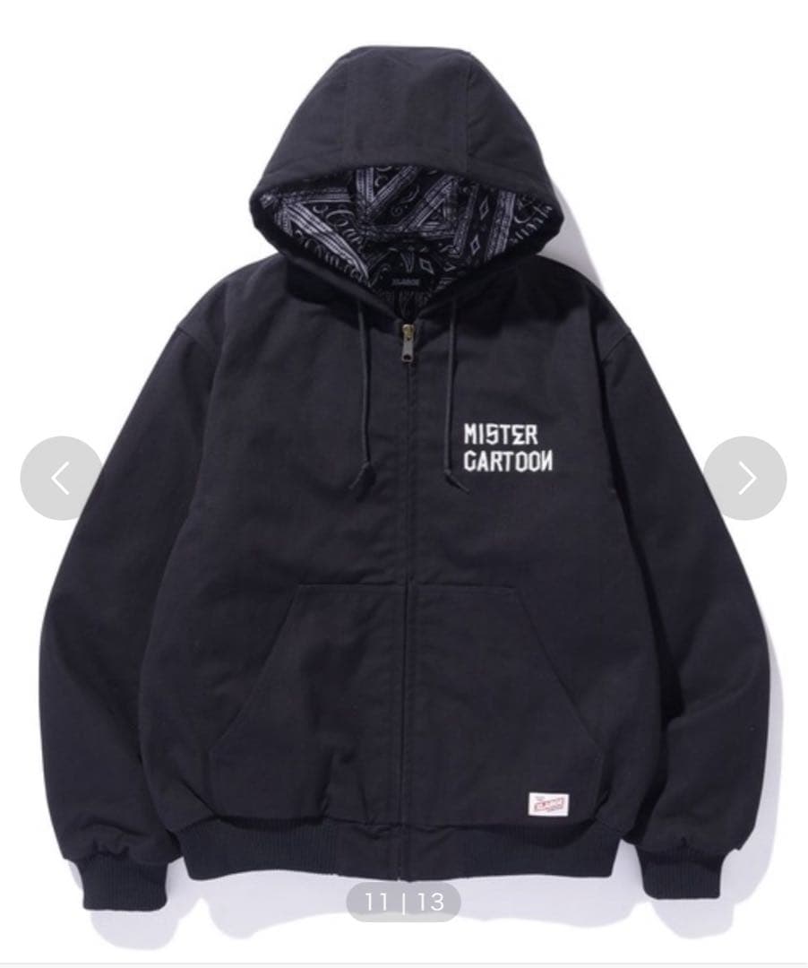 XLARGE Mister Cartoon Hooded Work ジャケット