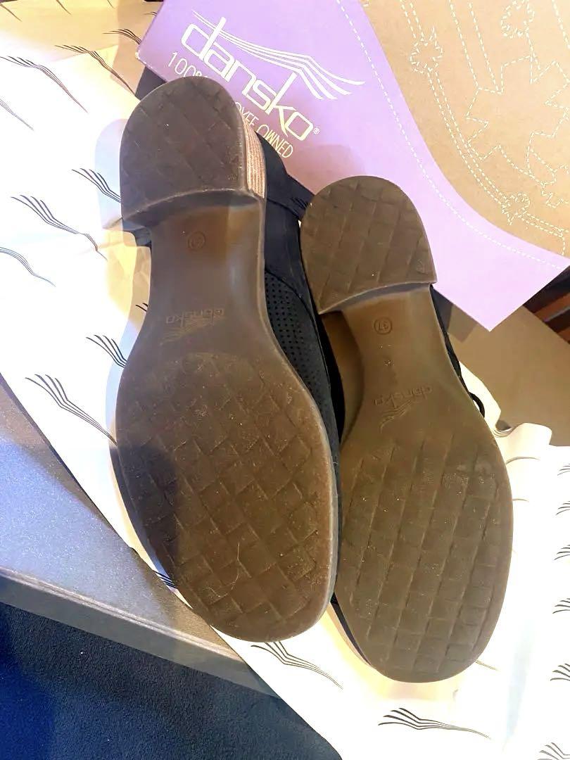 dansko ヌバックシューズ　37 黒　美品