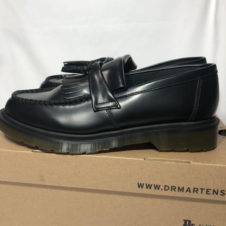 新品 ローファー ブラック 28.0 NLjfA-m68053077432 ドクターマーチン エイドリアン タッセル 正規品