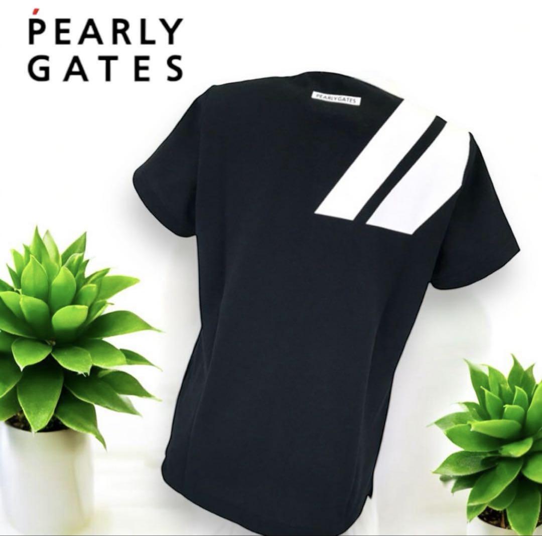 PEARLY GATES❣️コンパクトタック鹿の子ポロ 即完売品 新品ブラック