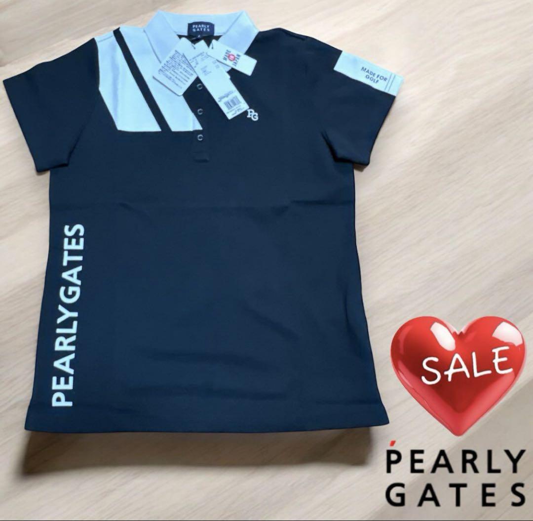 PEARLY GATES❣️コンパクトタック鹿の子ポロ 即完売品 新品ブラック