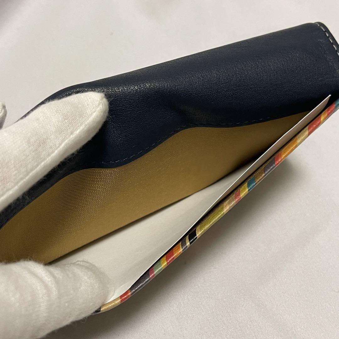Paul Smith ポールスミス 長財布 マルチストライプ レインボー 未使用 Paul Smith ポールスミス 長財布 マルチストライプ レインボー