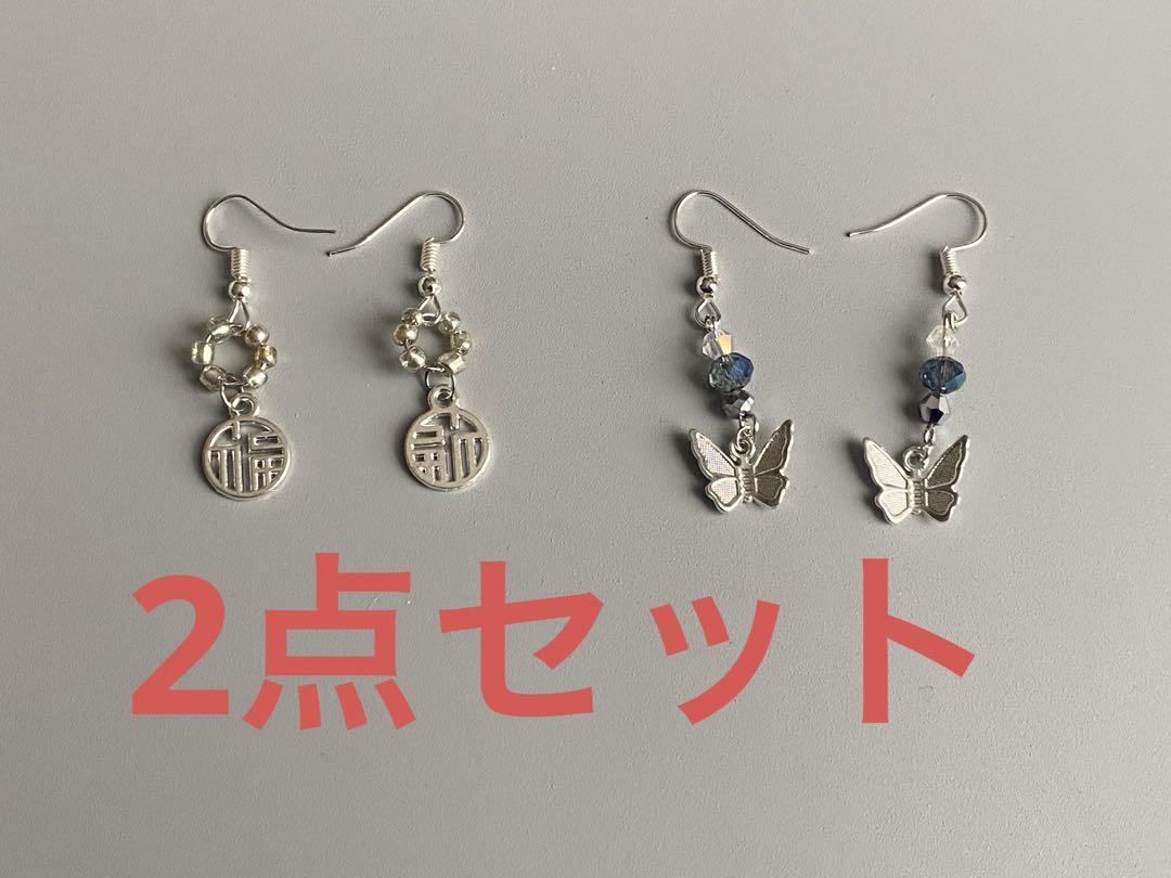 ハンドメイドピアス6点セット 6GR004PC-01.jpg