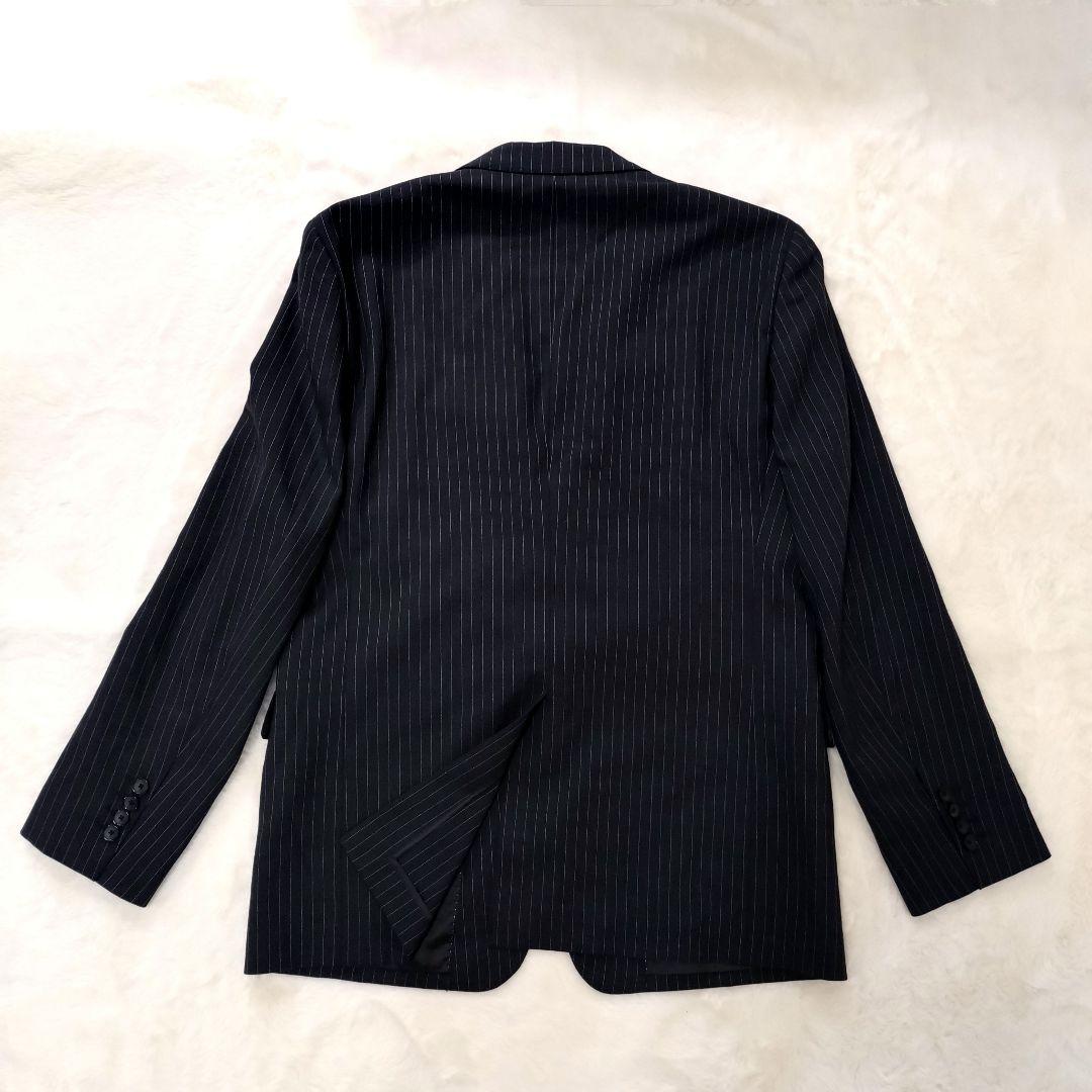 ✨️美品✨️パーソンズフォーメン ブラック ストライプ ビジネススーツ