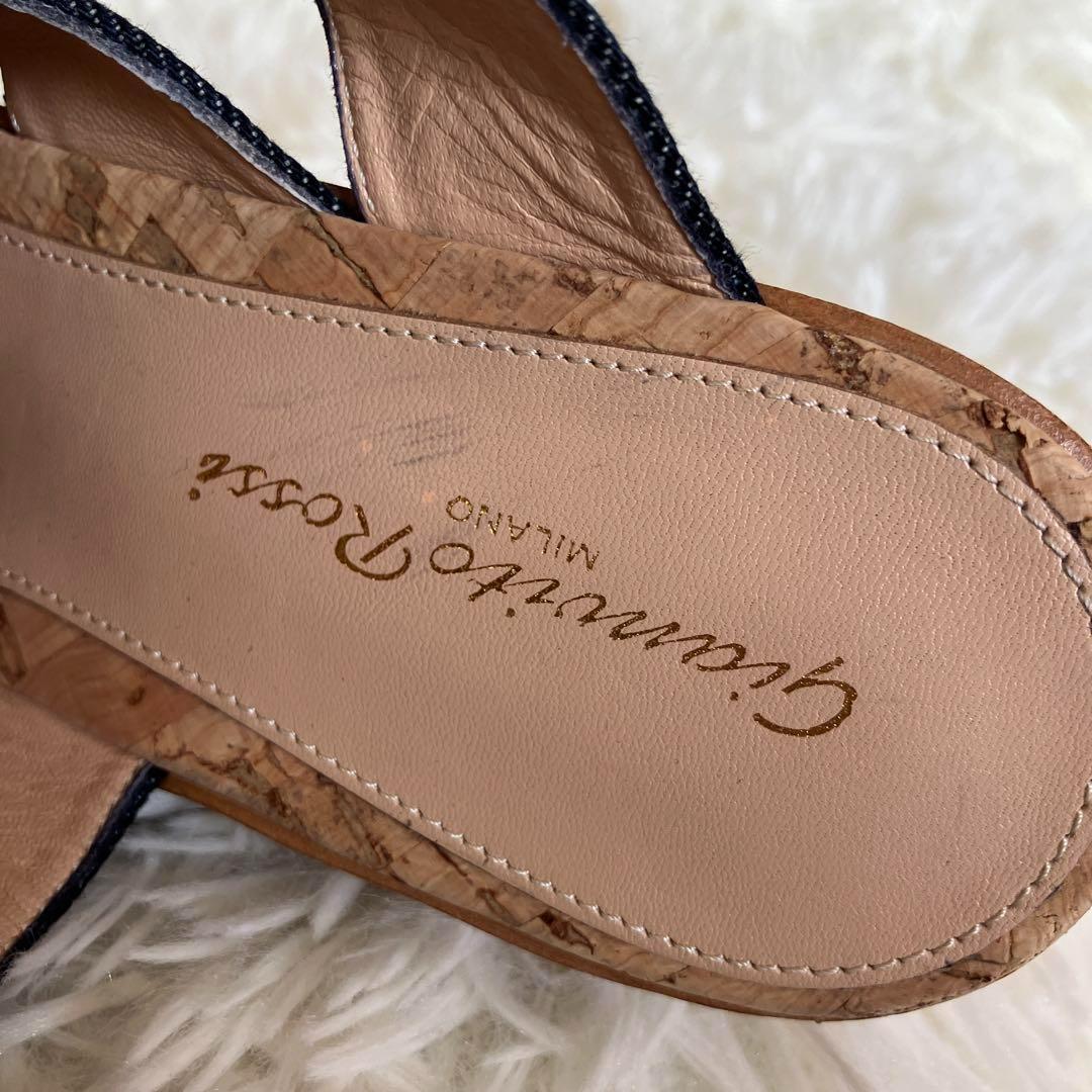 未使用 Gianvito Rossi コルクウェッジソールサンダル - メルカリ