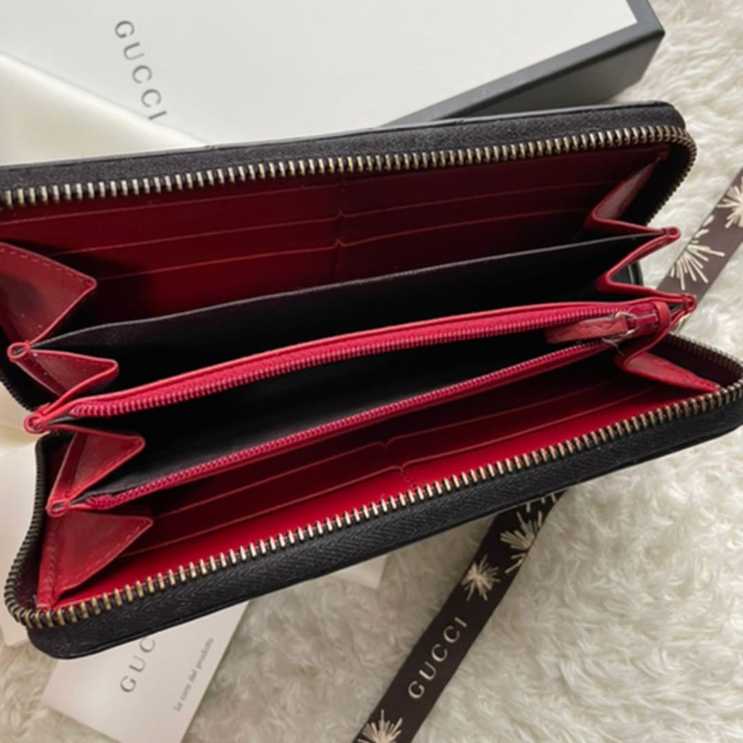 HOT通販 限定価格 126 GUCCI グッチ ラウンドファスナー 長財布 マーモント Jjz6p-m68059473379 最新品人気