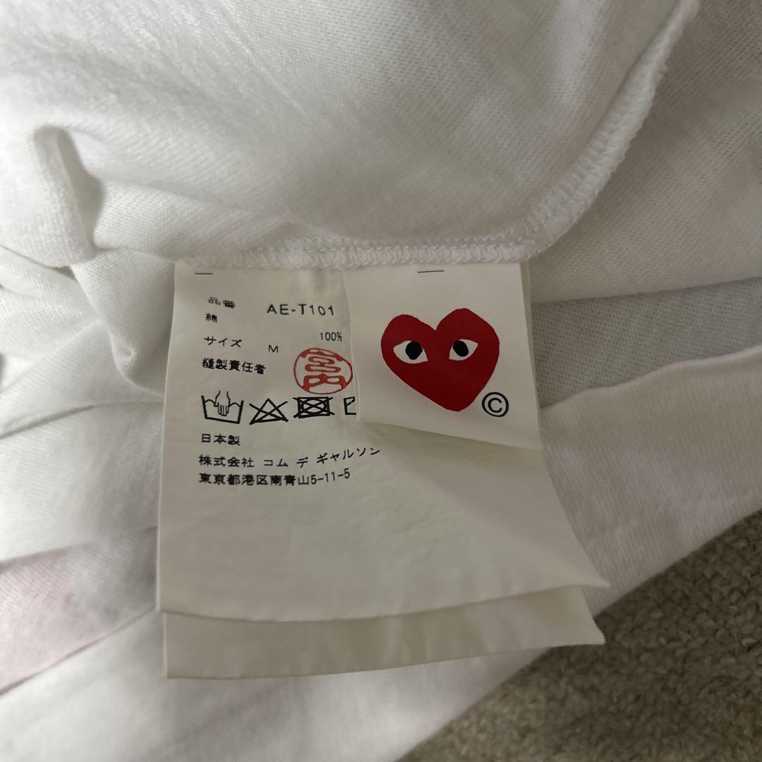 PLAY コムデギャルソン　ピチTシャツ　y2k 平成　グランジ　裏原　女性 PLAY コムデギャルソン ピチTシャツ y2k 平成 グランジ 裏原