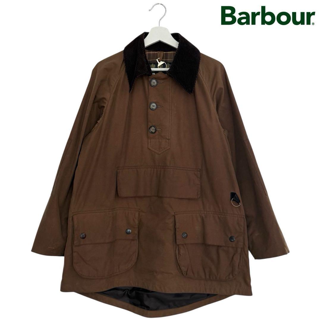 希少【バブアー】ロングショアマン　プルオーバー　スモック　オイル臭無し