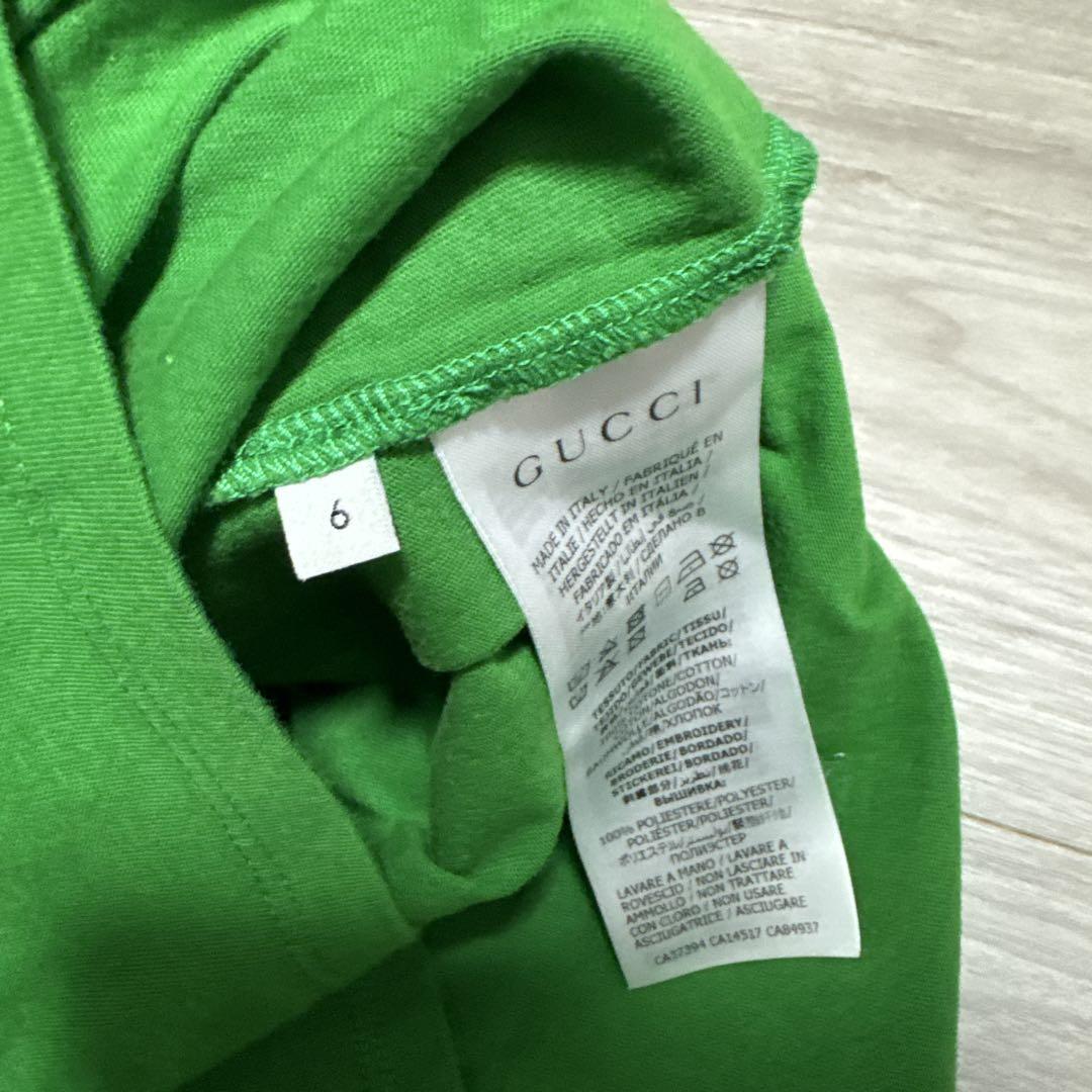 GUCCI キッズ　刺繍 Tシャツ 6/130cm