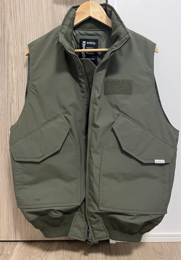 +phenix GORE-TEX DOWN FLIGHT VEST カーキ　M