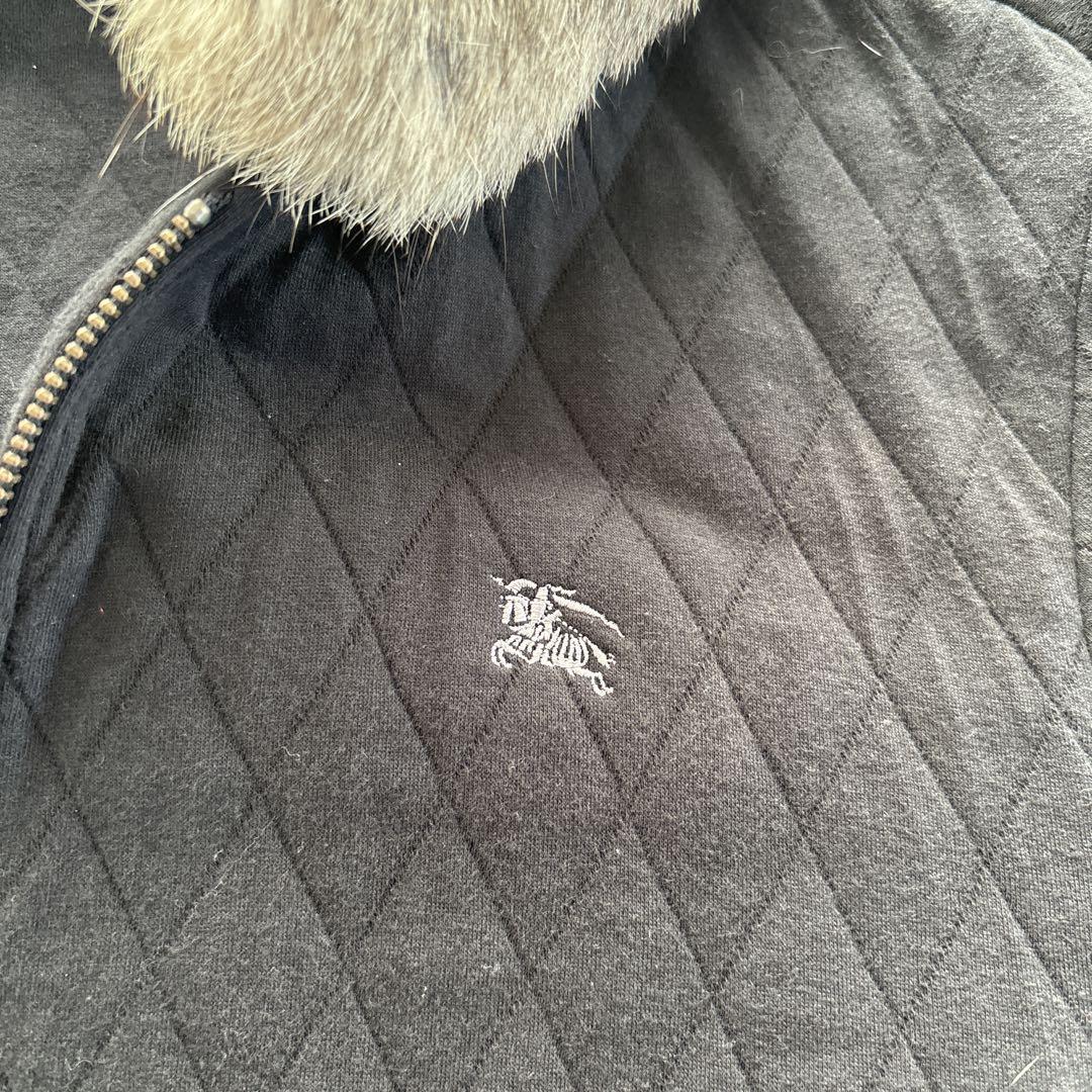 BURBERRY BLACKLABELフリースフード付きパーカー