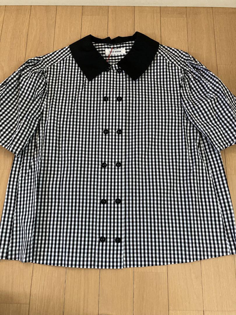 ☆新品☆CHILD WOMAN パフスリーブブラウス シャツ ギンガム