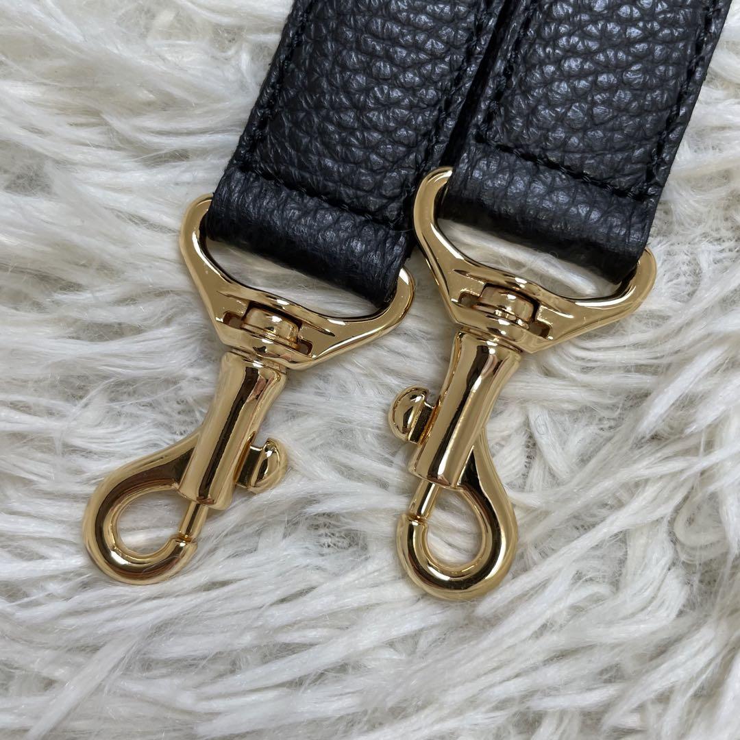 【未使用級】アタオ ウィークエンド 2way ショルダーバッグ レザー ブラック 画像10